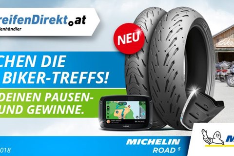 MotorradreifenDirekt.at und Michelin suchen Biker-Treffs