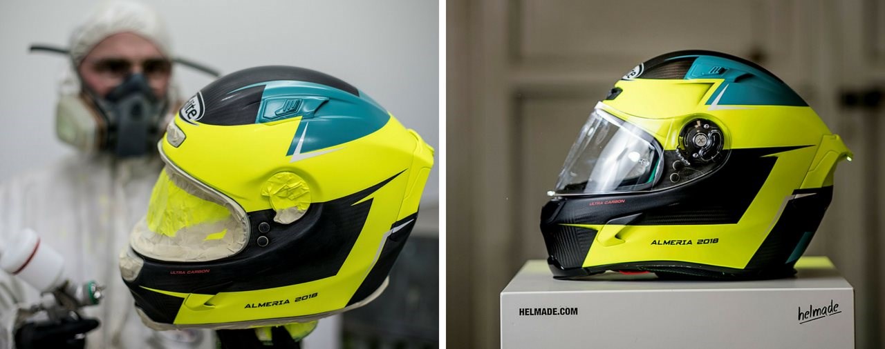 Nolan und X-lite Helme mit individuellem helmade Design