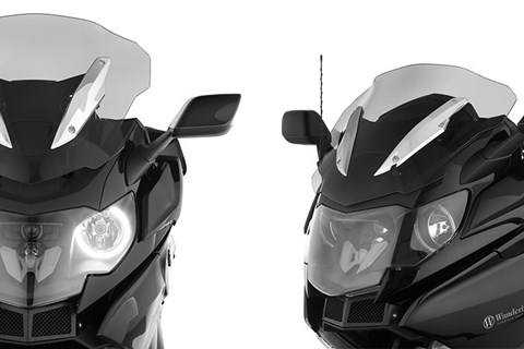 Stilsichere Scheibe für den BMW K 1600 Bagger von Wunderlich Stilsichere Scheibe für den BMW K 1600 Bagger von Wunderlich