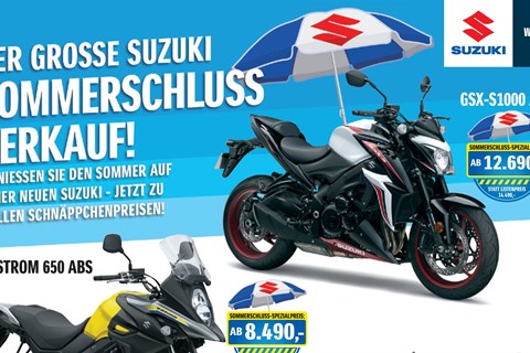Großer Suzuki Sommerschlussverkauf 2018