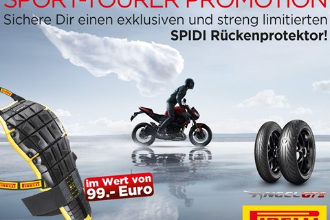 Pirelli Angel GT II kaufen und Spidi-Protektor gratis bekommen