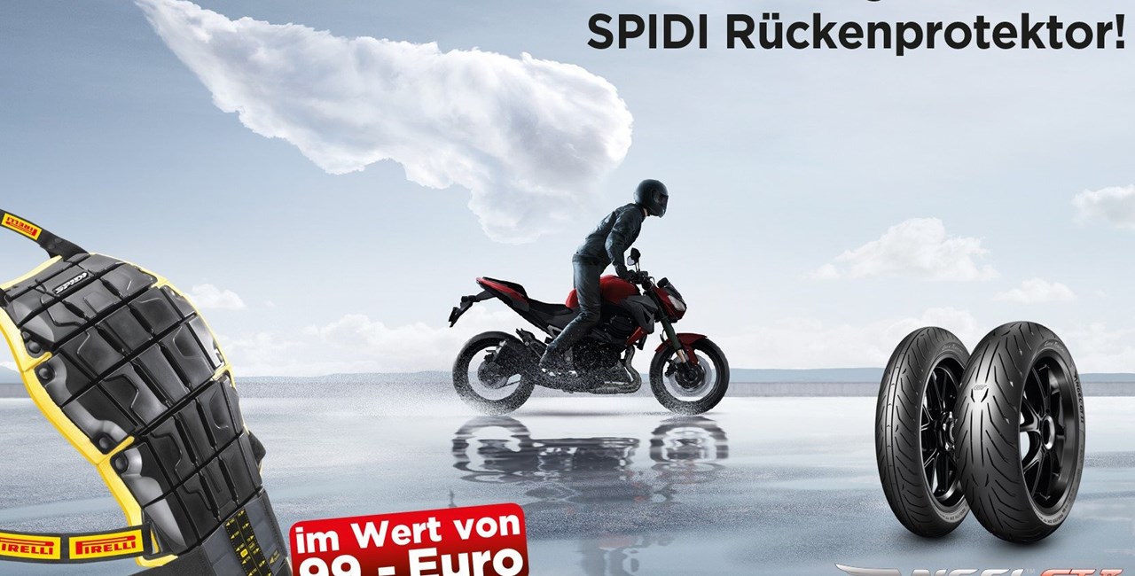 Pirelli Angel GT II kaufen und Spidi-Protektor gratis bekommen