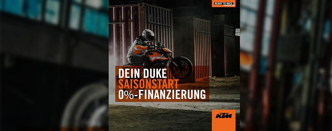 KTM Sonderaktion zum Saisonbeginn 2019