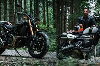 Indian FTR 1200 S vs. Triumph Scrambler 1200 XE Test 2019 Indian FTR 1200 S vs. Triumph Scrambler 1200 XE Test 2019