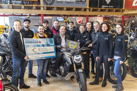 Motorradklinik.at sagt danke und spendet!