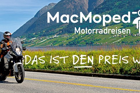 MacMoped – die neue Marke für preiswerte Motorradreisen