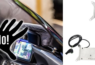 Wunderlich Navi Sicherung für die BMW R 1250 RT und R 1200 RT
