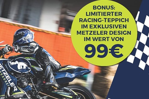 Metzeler schenkt limitierten Renn-Teppich zu Rennreifen dazu