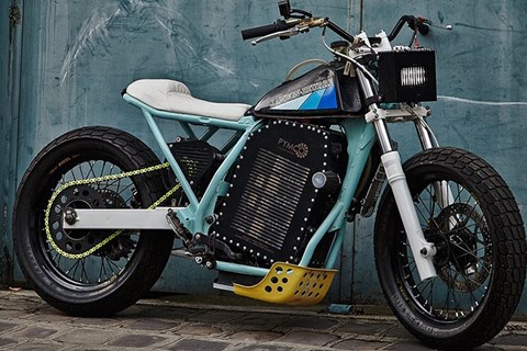 Jambon Beurre Elektro Custom Motorrad - Dirt Tracker unter Strom