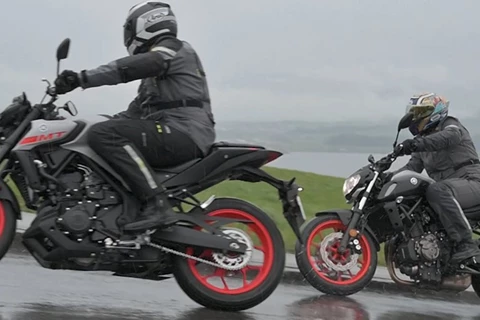 Yamaha MT-07 vs. MT-03 Vergleichstest 2020 Yamaha MT-07 vs. MT-03 Vergleichstest 2020