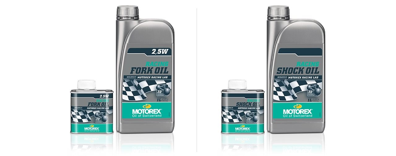 250ml Gebinde für MOTOREX RACING SHOCK OIL und RACING FORK OIL