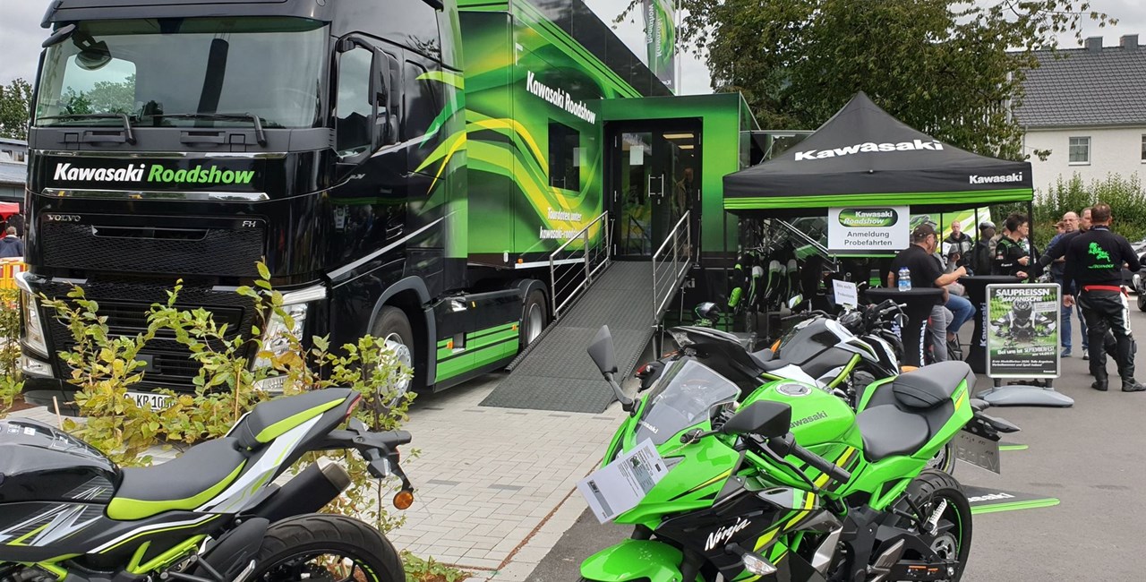 Kawasaki Roadshow sammelt Spenden für MEHRSi