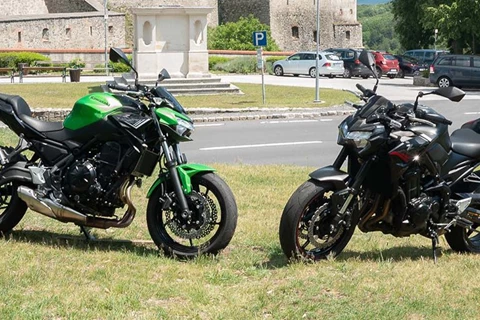 Kawasaki Z900 gegen Kawasaki Z650 Vergleich Kawasaki Z900 gegen Kawasaki Z650 Vergleich