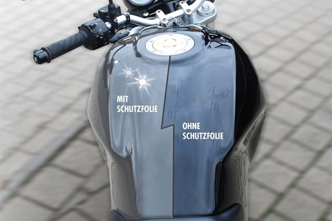 Transparente Lackschutzfolie für Motorräder