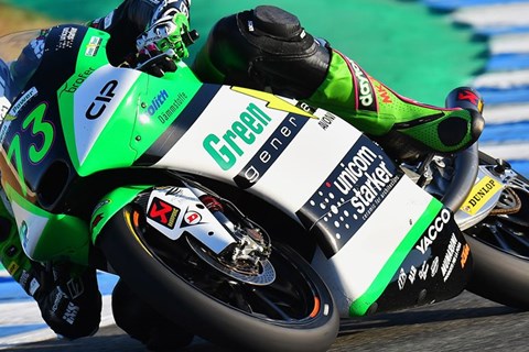 Maximilian Kofler erzielt Rang 18 im Moto3 Lauf in Jerez