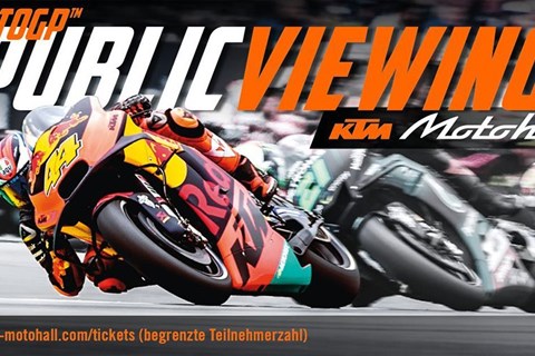 MotoGP Public Viewing in der KTM Motohall