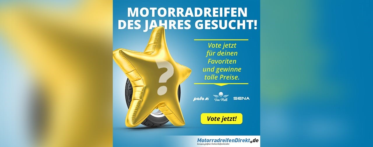 MotorradreifenDirekt.de sucht den Reifen-Europameister 2020