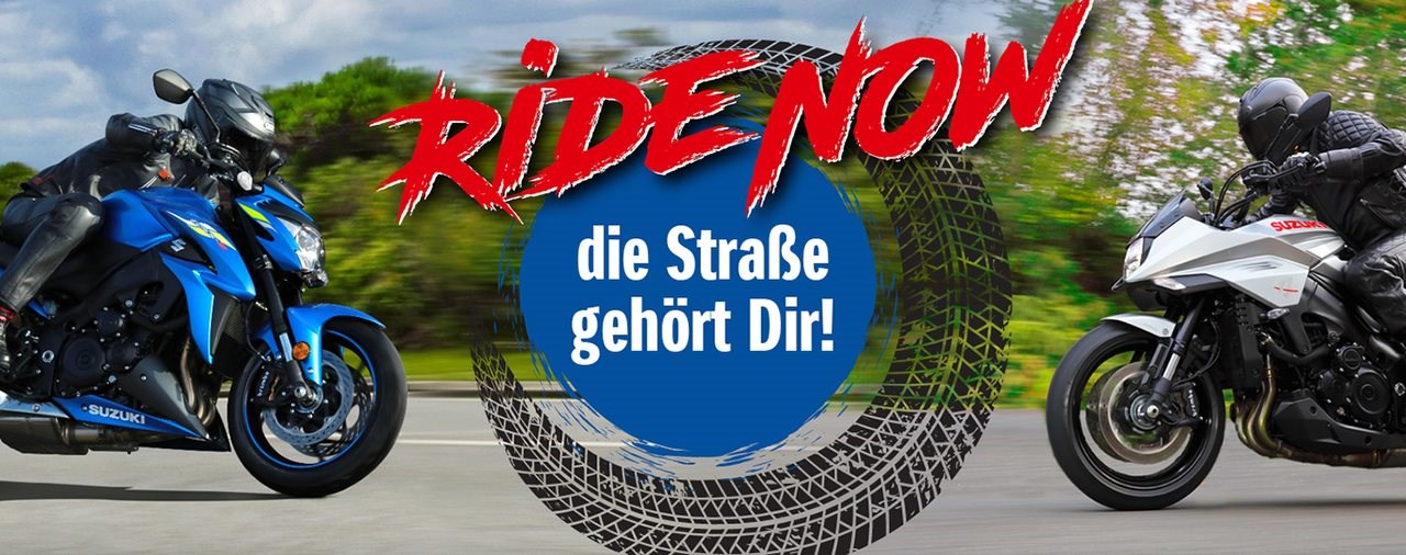 Suzuki Abverkauf-Aktion "Ride Now"