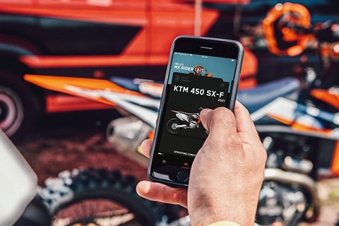 myKTM App: Factory Settings auf Knopfdruck am Smartphone