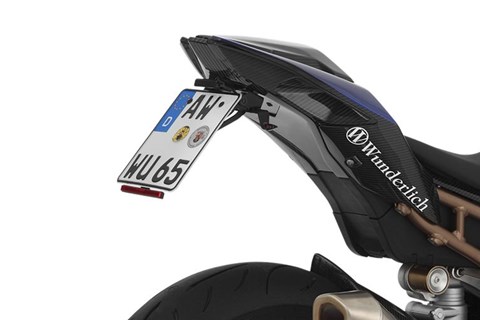 BMW S 1000 RR Trackday Kennzeichenhalter von Wunderlich BMW S 1000 RR Trackday Kennzeichenhalter von Wunderlich