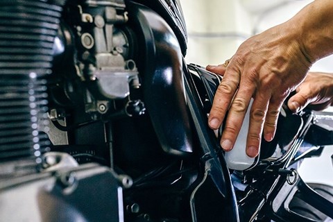 Motorrad richtig einwintern