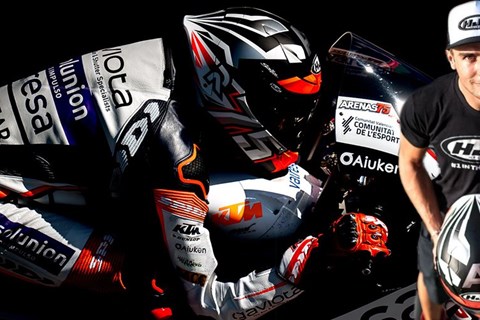 Albert Arenas setzt auch in der Moto2 auf HJC Helme