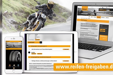 Continental erleichtert die Suche nach Motorradreifen-Freigaben