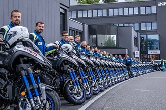 40 Yamaha Niken begleiten die Tour de Suisse 2021