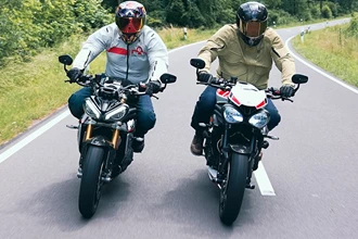 Triumph Speed Triple 1200 RS alt vs. neu im Test! Triumph Speed Triple 1200 RS alt vs. neu im Test!