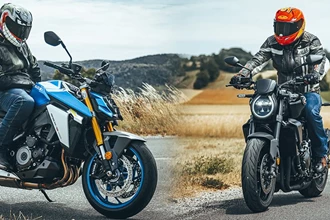 Suzuki GSX-S1000 vs. Honda CB1000R Black Edition Vergleich 2021 Suzuki GSX-S1000 vs. Honda CB1000R Black Edition Vergleich 2021