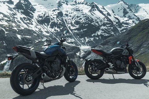 Triumph Trident 660 und Yamaha MT-07 2021 im Vergleich