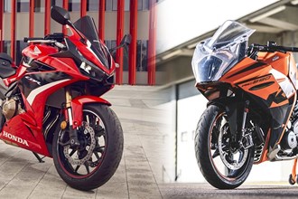 Vergleich: Honda CBR500R vs. KTM RC 390 2022 Vergleich: Honda CBR500R vs. KTM RC 390 2022