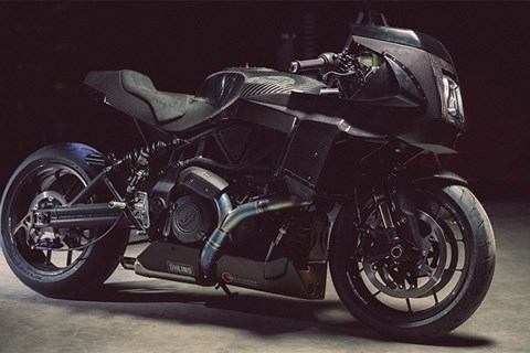 Indian FTR 1200 Black Swan by Workhorse Speed Shop