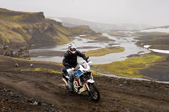Honda CRF1100L Africa Twin DCT Offroad-Test in Island Honda CRF1100L Africa Twin DCT Offroad-Test in Island