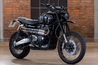 James Bond Triumph Scrambler 1200 XE Stuntbike steht zum Verkauf! James Bond Triumph Scrambler 1200 XE Stuntbike steht zum Verkauf!