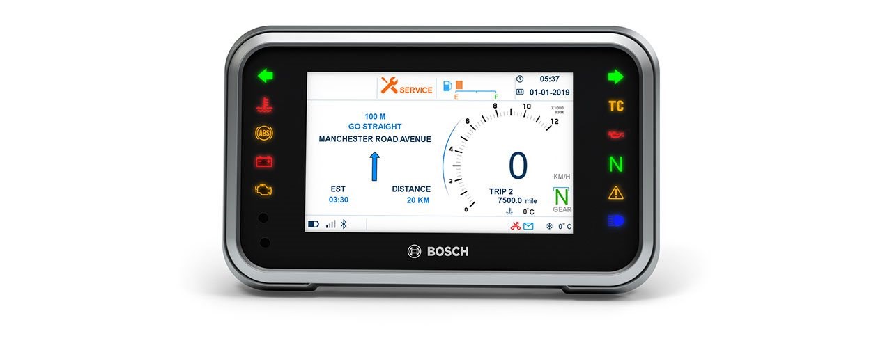 Bosch mit neuem & frei programmierbarem 5 Zoll Farb-TFT-Display