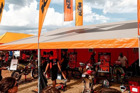 KTM mit Miet- und Rennservice bei der ISDE 2023 in Argentinien