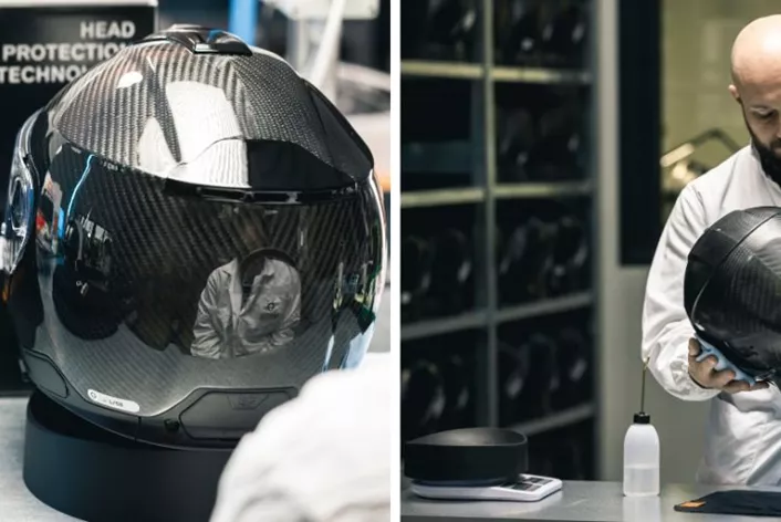 Le casque en carbone Schuberth C5 est le premier casque de moto de Schuberth Performance. Il est censé être plus léger et plus résistant que les casques classiques.