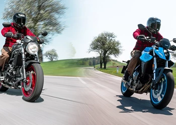 Suzuki GSX-8S vs. SV650 im Naked Bike Vergleich Suzuki GSX-8S vs. SV650 im Naked Bike Vergleich