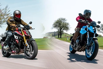 Suzuki GSX-8S vs. GSX-S 1000 im Naked Bike Vergleich Suzuki GSX-8S vs. GSX-S 1000 im Naked Bike Vergleich