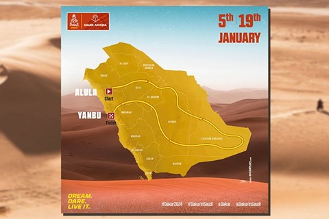 Rally DAKAR 2024 mit neuem Stage-Konzept