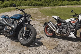 Harley-Davidson Sportster S vs. Indian FTR Sport im Test  Harley-Davidson Sportster S vs. Indian FTR Sport im Test