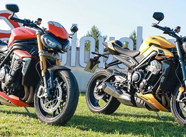 Triumph Street Triple 765 RS vs. Speed Triple 1200 RS