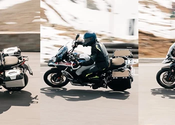 Ducati V4 Rally, BMW GS Adventure und Triumph Tiger 1200 Explorer Ducati V4 Rally, BMW GS Adventure und Triumph Tiger 1200 Explorer