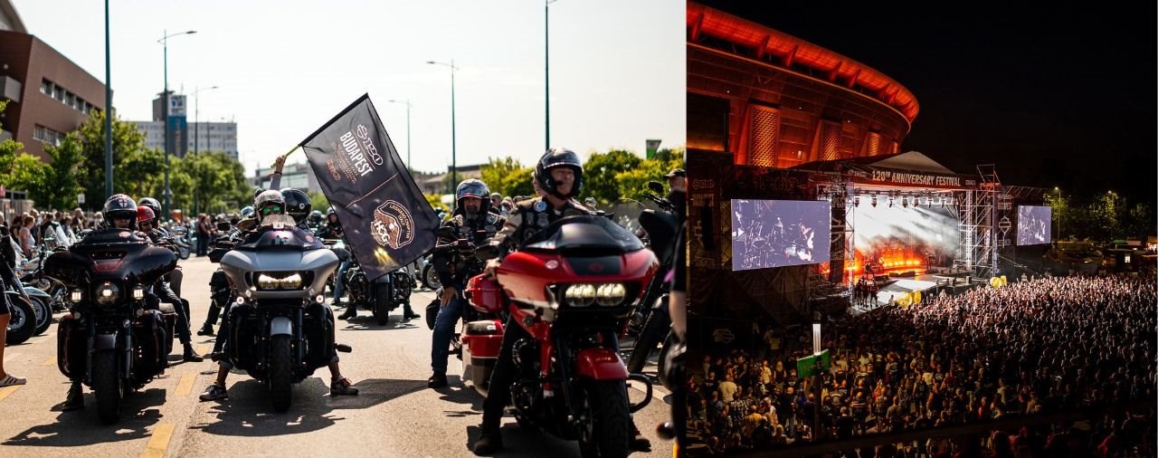 120 Jahre Harley Davidson in Budapest