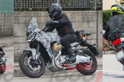 Erlkönig der Moto Guzzi V 100 Stelvio gesichtet!