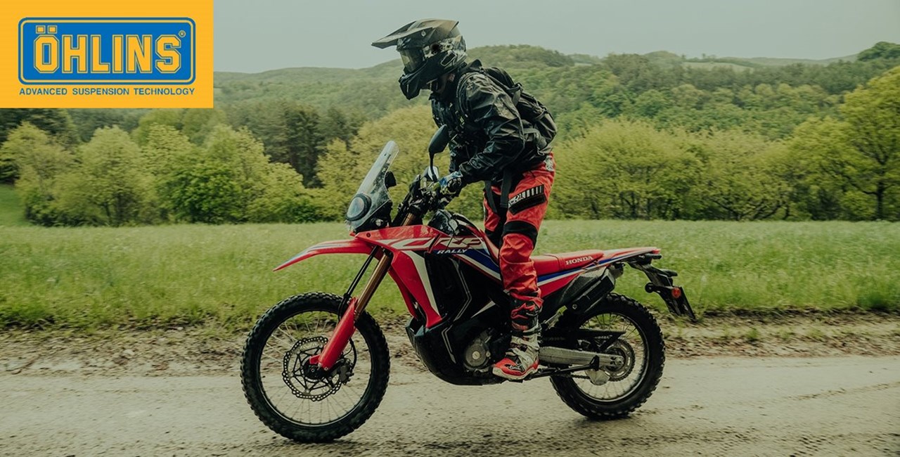 Honda CRF300 Rally Tuning mit neuen Öhlins Produkten für 2023
