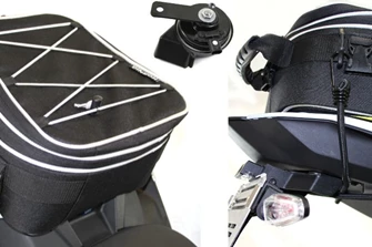 Hornig Heck- & Soziussitztasche und Signalhorn für diverse BMWs Hornig Heck- & Soziussitztasche und Signalhorn für diverse BMWs