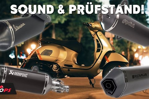 Welcher Auspuff für die Vespa GTS 300? Direkter Vergleich