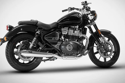 Zard Slip-On Auspuff für die Royal Enfield Super Meteor 650 Zard Slip-On Auspuff für die Royal Enfield Super Meteor 650